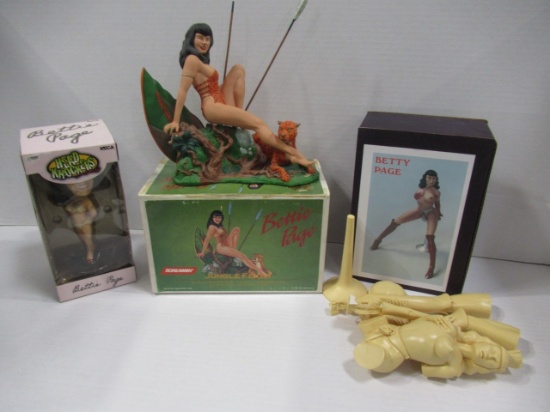 Bettie Page Model/Bobblehead Lot