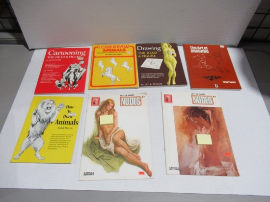 Vintage Drawing Books Lot