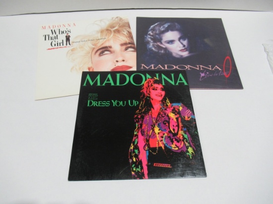 Madonna Vinyl Record Group of (3)
