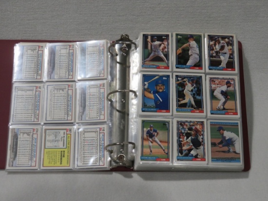 Baseball Card Binder Lot 1992