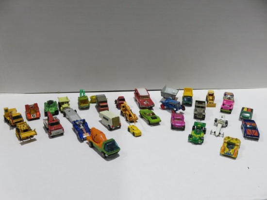 Vintage Die-Cast Car Box Lot
