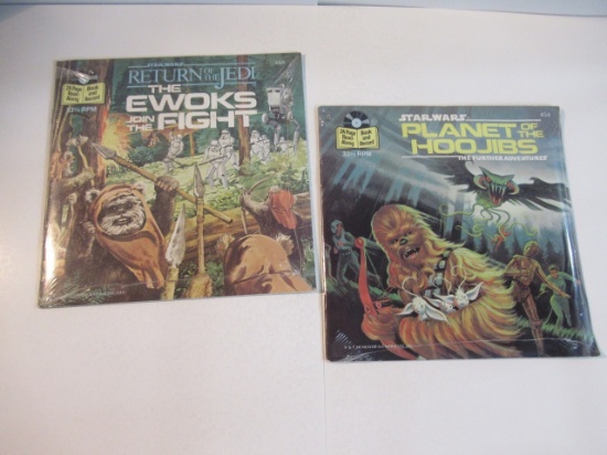 Vintage Star Wars Book and Record Lot