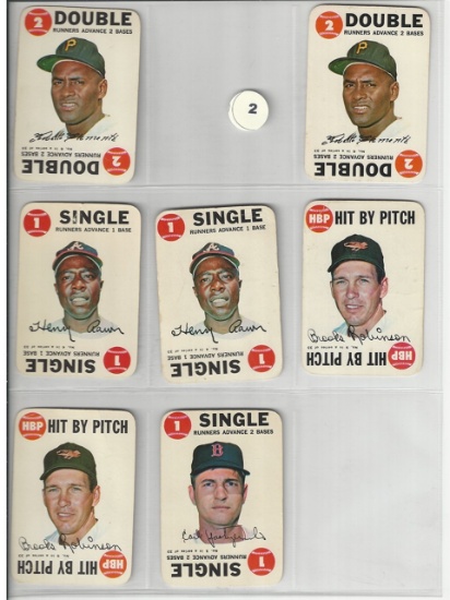 1968 Topps Baseball Game Cards Group (7)