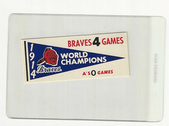 1961 Fleer Baseball Greats Braves Sticker