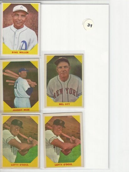 1960 Fleer Baseball Greats Group (5)