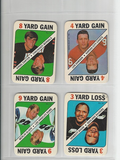 1971 Topps Football Game Cards Group (4)