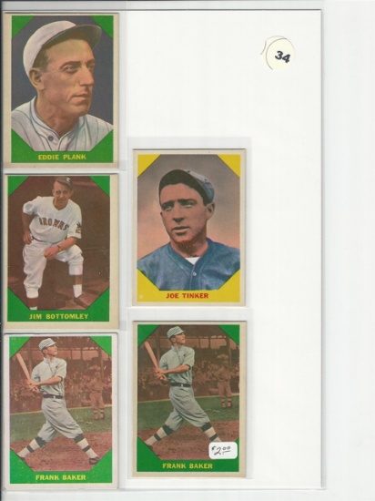 1960 Fleer Baseball Greats Group (5)