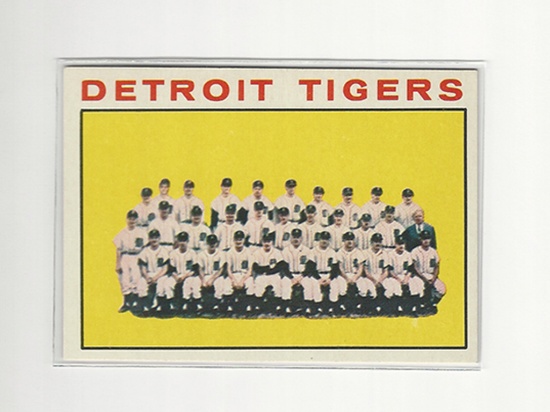 1964 Topps Baseball Tigers Team Card #67