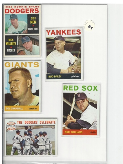 1964 Topps Baseball Commons Group (5)