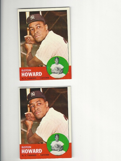 1963 Topps Baseball Elston Howard #60 (2)
