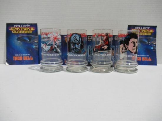 Star Trek Glassware Lot of (4)