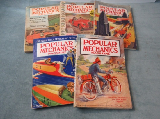 Popular Mechanics Magazine 1914-1954 Lot