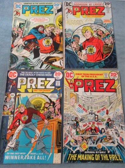 Prez #1-4 (1973) DC Joe Simon