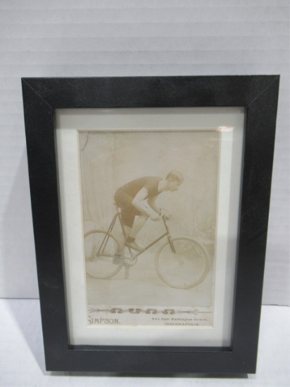 Antique Bicycle Photo Advertising Card