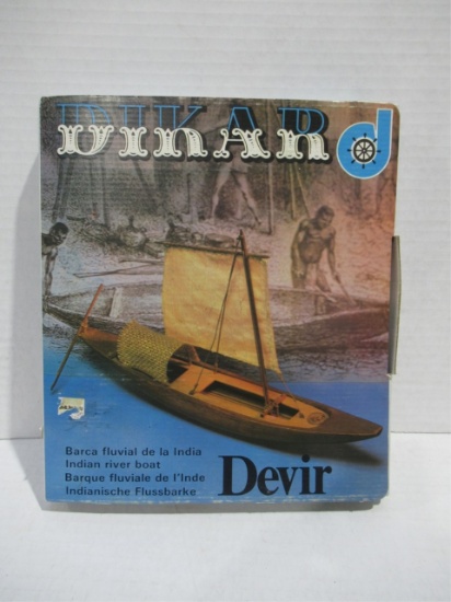 Vintage Indian Wood Ship Model