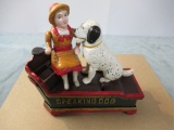 Speaking Dog Cast-Iron Mechanical Bank