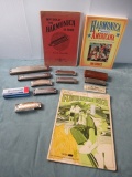Vintage Harmonica/Guide Box Lot