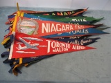 Vintage Felt Pennant Lot/Canada