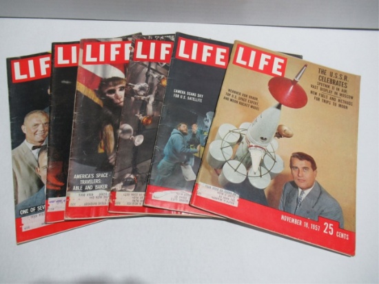 Life Magazine 1957-1959 Lot/Space Race