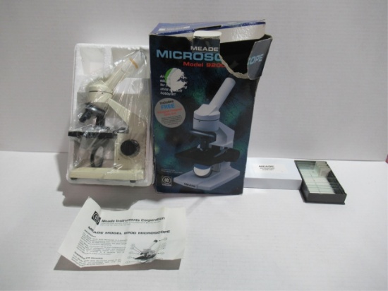 Meade Microscope and Slide Lot