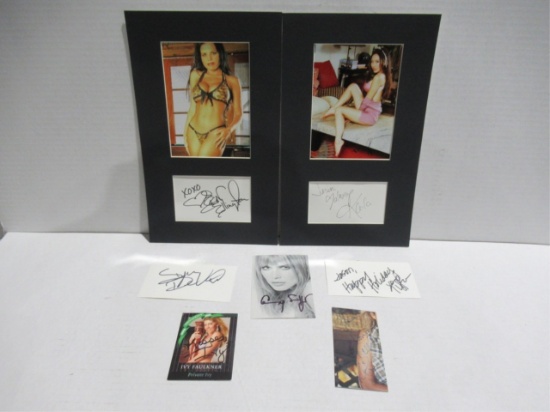 Model/Actress Autograph/Photo Lot