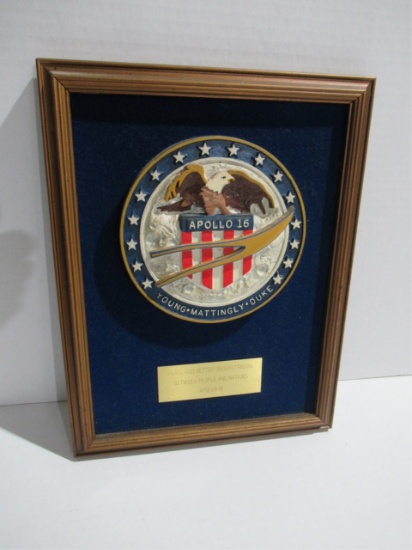 Apollo 16 Commemorative Wall Plaque