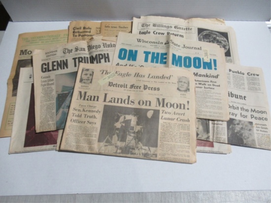 1960s Space Race Newspaper Lot