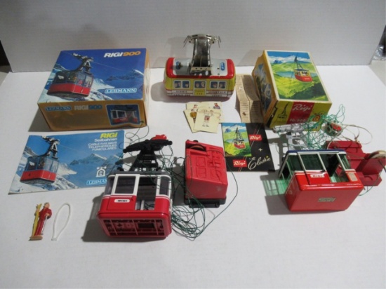 Vintage Cable Car Toy Lot