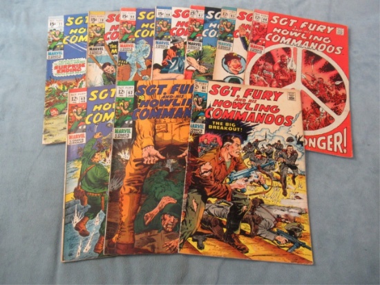 Sgt. Fury #61-65 + #67-71 Marvel