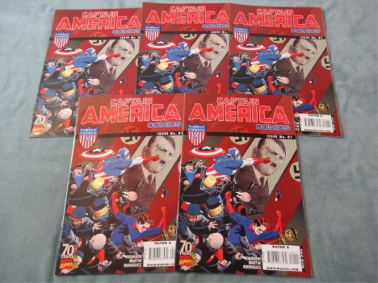 Captain America Comics #1 (x5) Marvel 70th