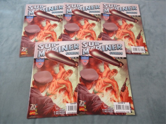 Sub-Mariner Comics #1 (x5) Marvel 70th