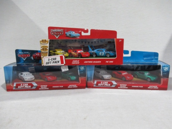 Disney Cars 3-Car Gift Pack Lot of (3)
