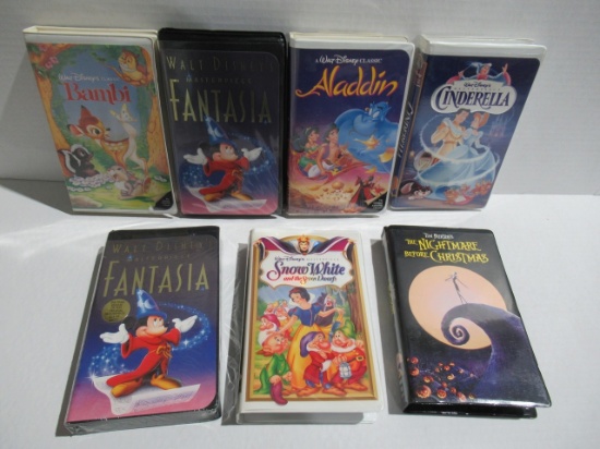 Disney Classic Films VHS Box Lot