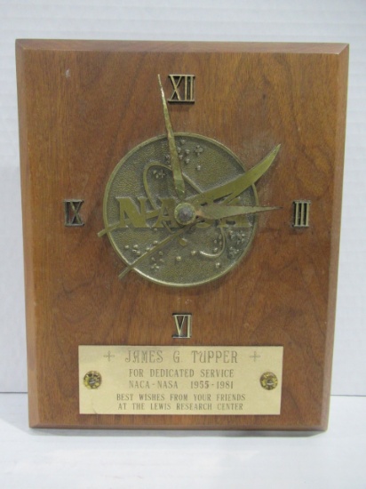 NASA Dedicated Service Award Clock