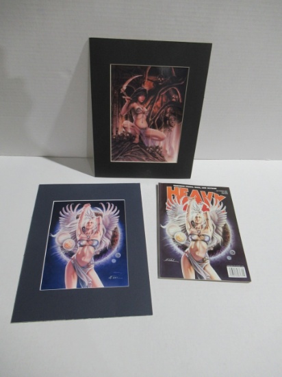 Heavy Metal Magazine Signed Print Lot