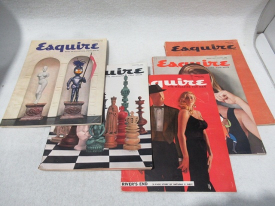 1950s/60s Esquire Men's Magazine Lot of (5)