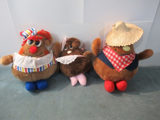 1984 Nestle P. Nutty Plush Lot of (3)