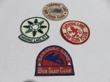 Vintage Bobsled Patch Lot of (4)