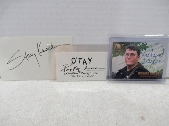 Actor Autograph Variety Lot of (3)