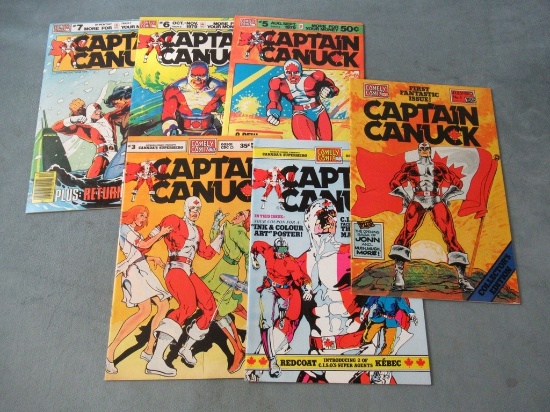 Captain Canuck #1/2/3/5/6/7 (1975)
