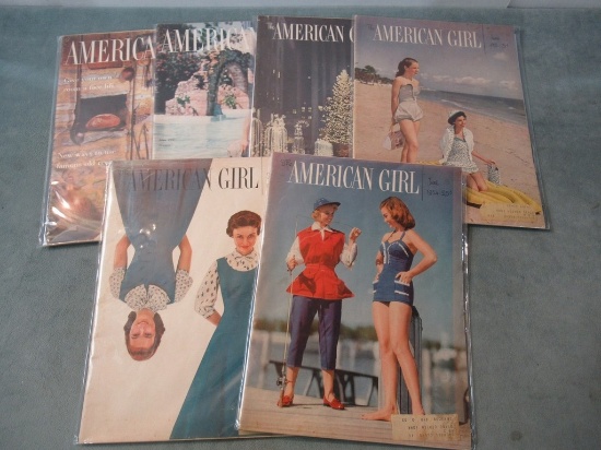 American Girl Magazine 1954-57 Lot