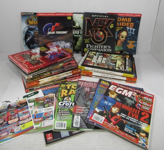 Video Game Strategy Guide & Magazine Lot of (26)