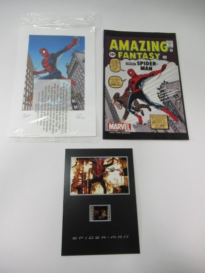 Amazing Fantasy #15 Reprint/Movie Cel/More