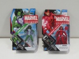 Marvel She-Hulk & Scarlet Witch Figure Lot of (2)