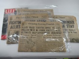 WWII Era Magazine/Newspaper Lot