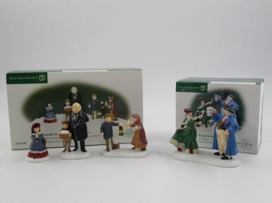 Department 56 Christmas Village Accessory Lot of (2)