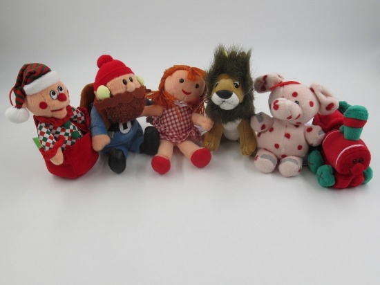 Rudolph The Red Nose Reindeer Plush Lot of (6)
