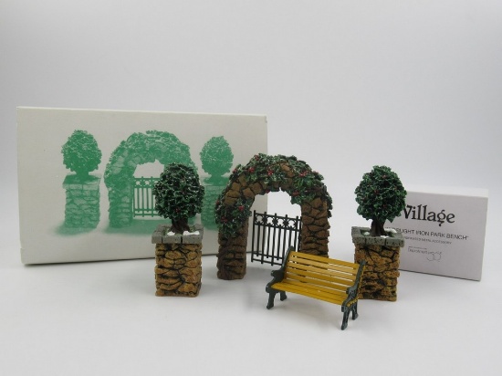 Department 56 Christmas Village Accessory Lot of (2)