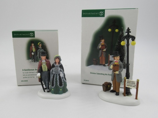 Department 56 Christmas Village Accessory Lot of (2)