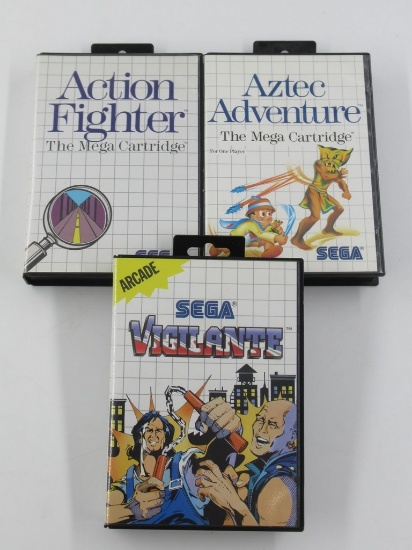 Classic Sega Master System Games 3 WORKS Online Auctions Proxibid